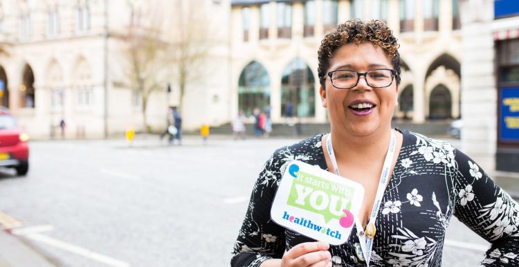 Healthwatch Staff promoting It Starts With You