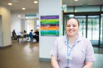 A nurse in a hospital 