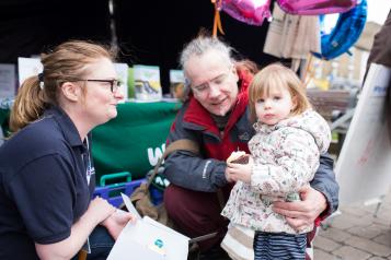 Local Healthwatch at an event promoting Healthwatch work