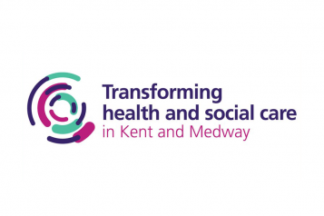 Image says "Transforming health and social care in Kent and Medway".