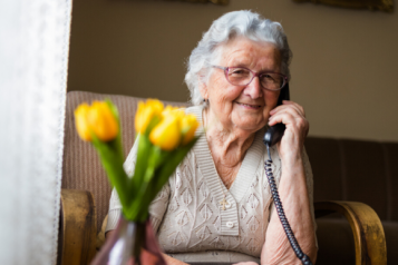 Lady in a care home