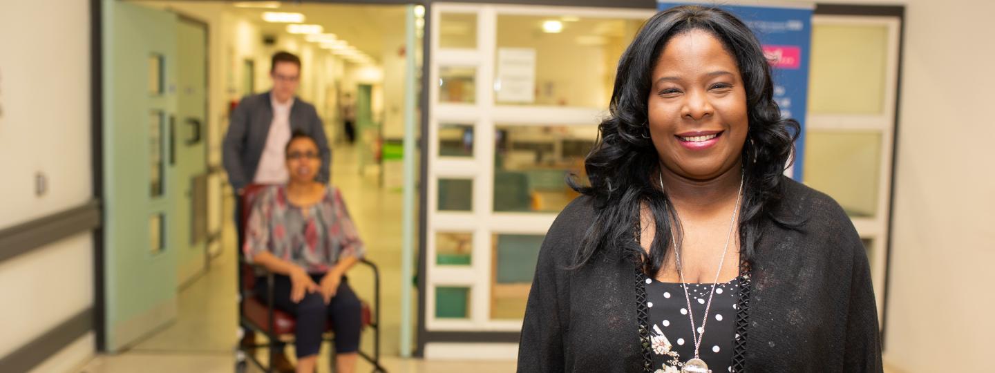 Volunteer asking people's views on health and social care
